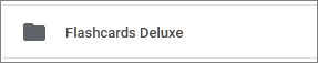 Flashcards Deluxeのフォルダ作成
