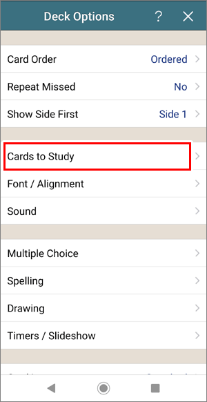 Flashcards Deluxeのカテゴリ1