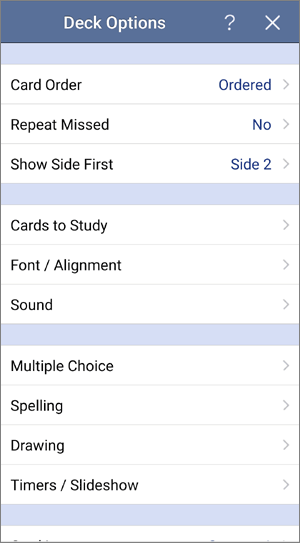 Flashcards Deluxeの画面04